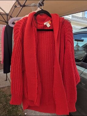 H&M Open-Front Chunky Knit Women's Sweater Cardigan